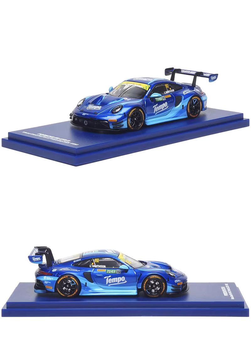 AR Box 1:64 Porsche 911 GT3 R Macau Grand Prix FIA GT World Cup 2025 #992 Tempo Porsche Official Licensed (630002111)