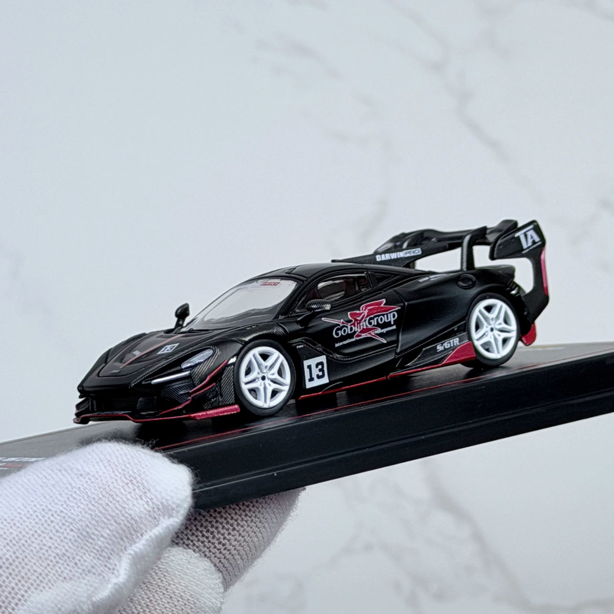 CM Model 1:64 McLaren DARWIN PRO 720Se² GTR #13 Matt Black in Premium Box Packaging McLaren Official Licensed - Malaysia Dealer Custom Special Edition