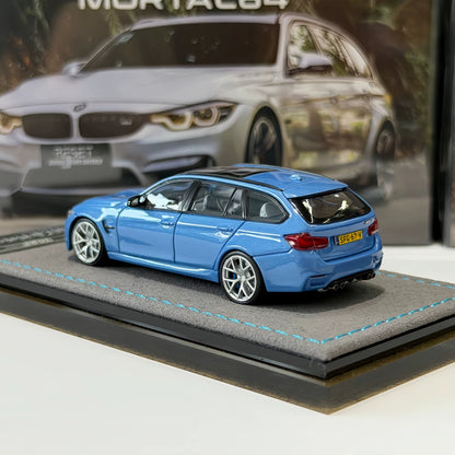 Mortal 1:64 M3 F81 CS Touring Wagon Abu Dhabi Blue in Premium Box Packaging