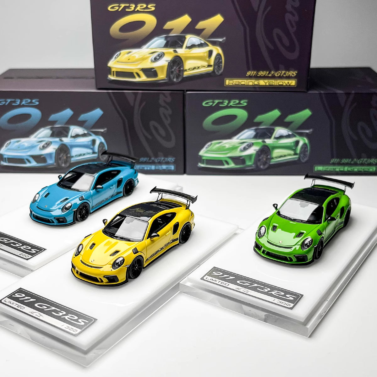 [Premium Resin Model] Car Lounge 1:64 Porsche 991.2 GT3 RS GT Silver Metallic Premium Box Packaging Limited 399 Pieces