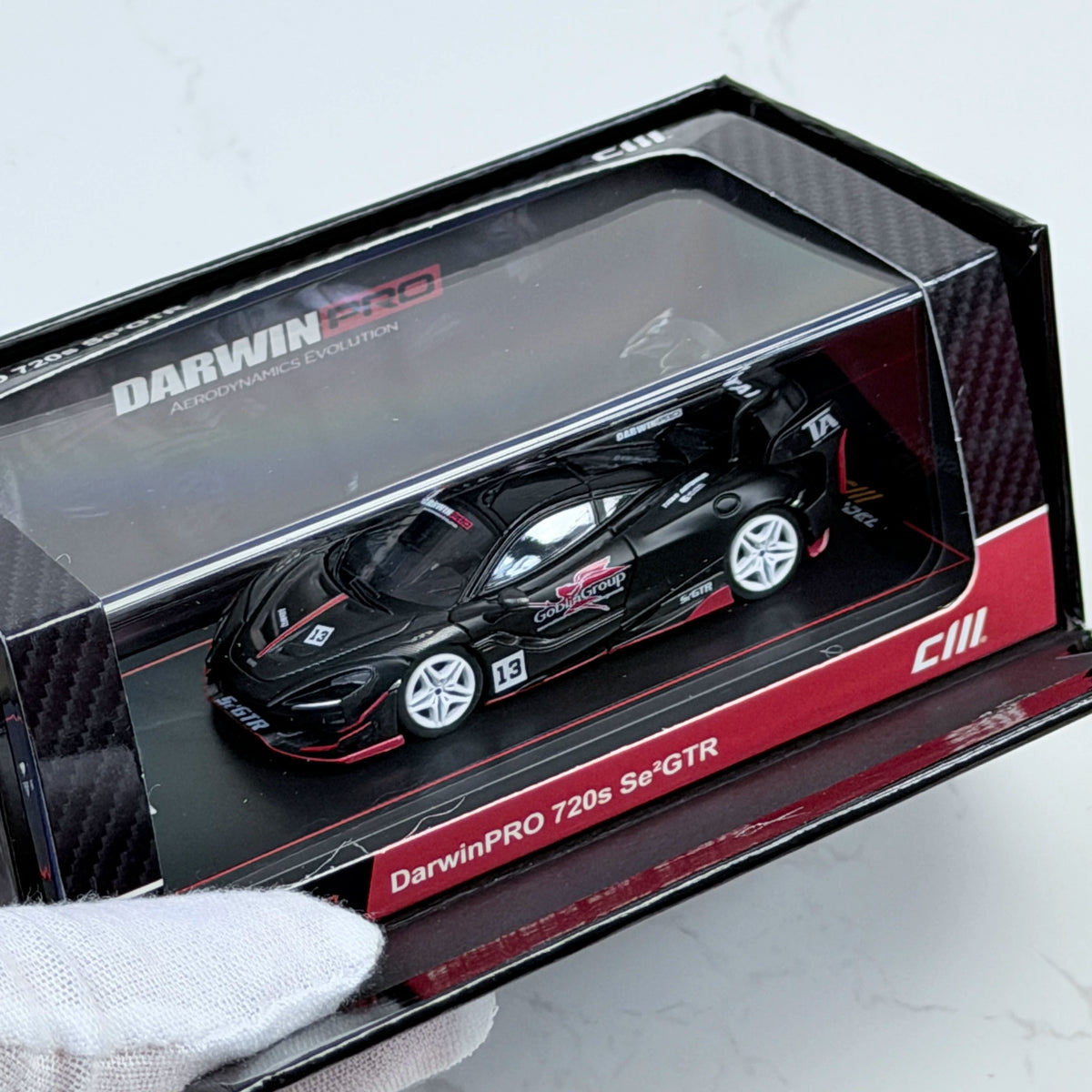 CM Model 1:64 McLaren DARWIN PRO 720Se² GTR #13 Matt Black in Premium Box Packaging McLaren Official Licensed - Malaysia Dealer Custom Special Edition