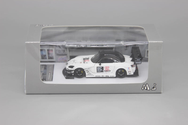 [Premium Resin Model] MJ Model 1:64 Honda S2000 AP1 Top Fuel Type-RR Custom White