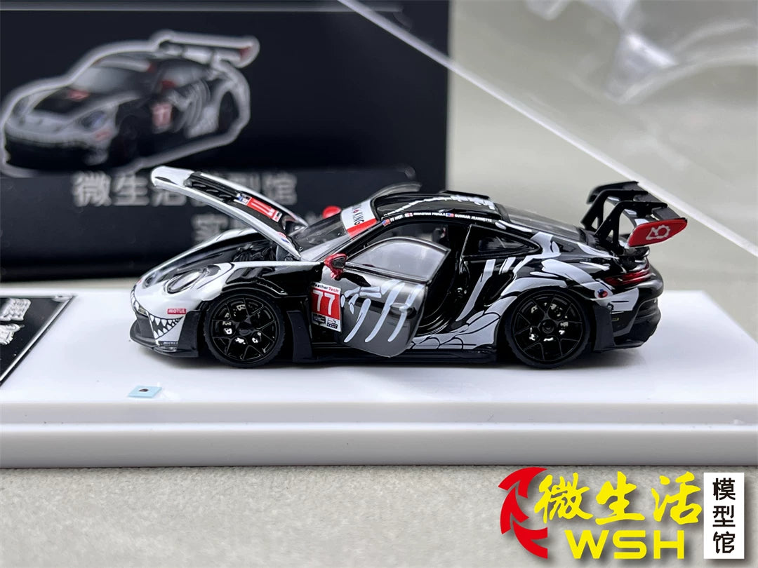 Demon King Auto 1:64 911 GT3 RS (992) Skeleton Rexy Dinosaur #77 (Openable Front Hood + Doors) in Premium Box Packaging