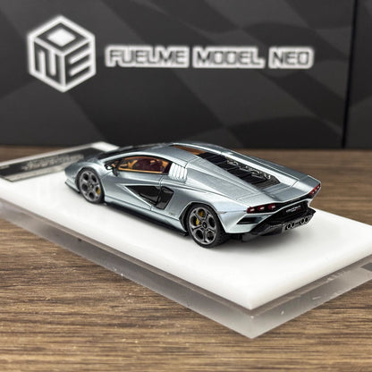 [Premium Resin Model] FuelMe Neo 1:64 Lamborghini Countach LPI 800-4 Azzurro Thetys Ice Blue