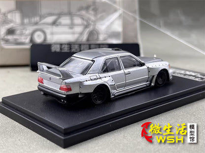 Rhino Model 1:64 Mercedes Benz E-Class MK1 W124 Silver Concept Custom Edition