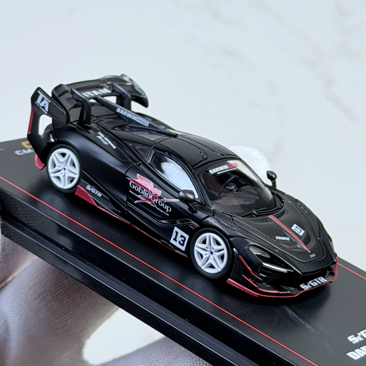 CM Model 1:64 McLaren DARWIN PRO 720Se² GTR #13 Matt Black in Premium Box Packaging McLaren Official Licensed - Malaysia Dealer Custom Special Edition