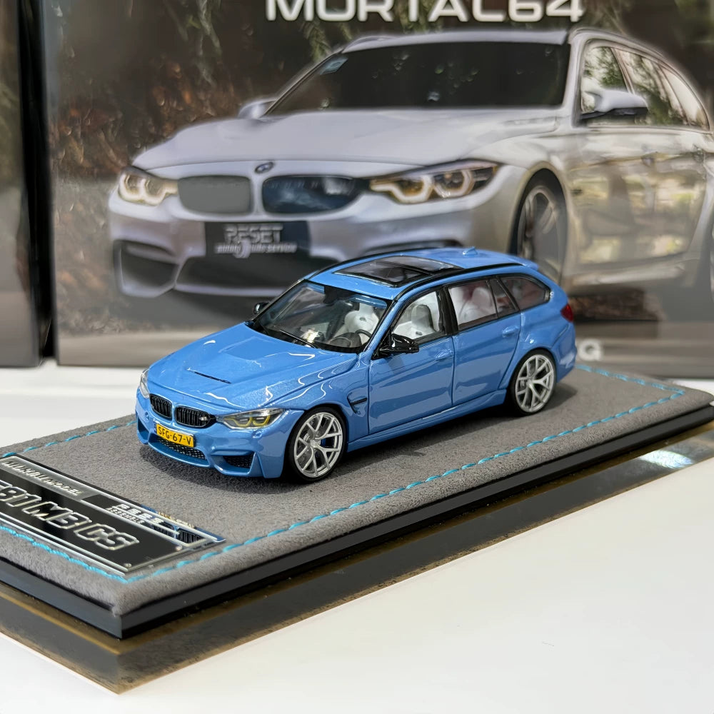 Mortal 1:64 M3 F81 CS Touring Wagon Abu Dhabi Blue in Premium Box Packaging