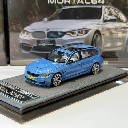 Mortal 1:64 M3 F81 CS Touring Wagon Abu Dhabi Blue in Premium Box Packaging