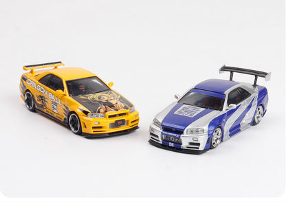 Fast Speed 1:64 Nissan GT-R BNR34 R34 Nismo Z-Tune Dragon Ball Gouku