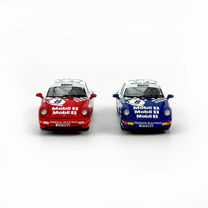Sparky 1:64 Porsche 911 964 RS Mobil1 Carrera Cup 1992 #8 Red and White