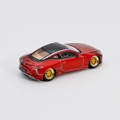 GCD X Enchery 1:64 Lexus LC500 Low Stance Red LHD