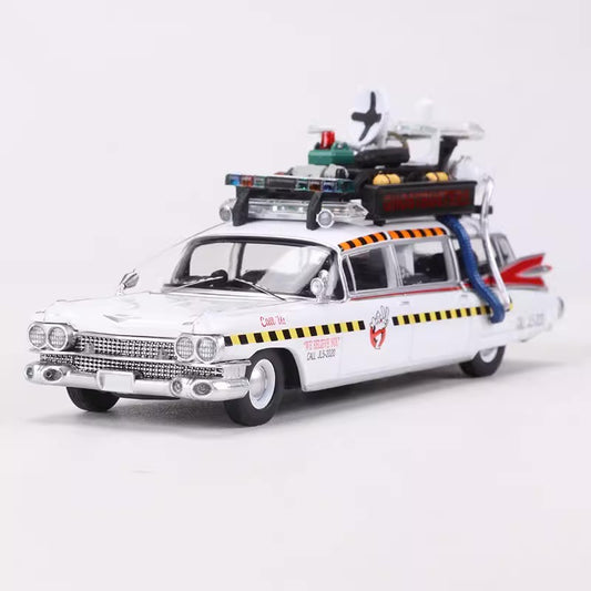 YS Model 1:64 Cadillac Miller-Meteor 1959 Ecto-1 Ectomobile Ghostbusters Car