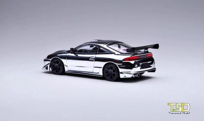 Transcend Model 1:64 Mitsubishi Eclipse Chrome Silver