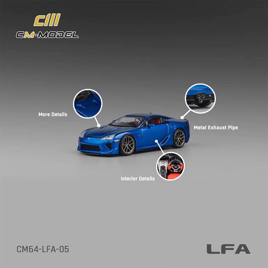 CM Model 1:64 Lexus LFA Blue Official Licensed (China Suzhou GT Show 2025 Limited Edition)