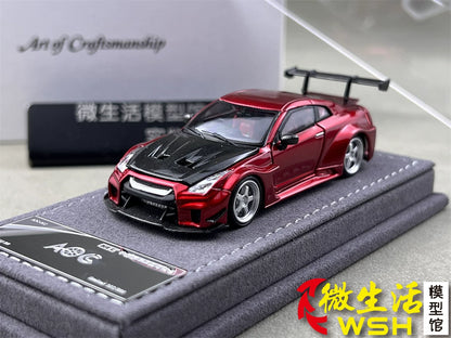 AOC 1:64 Nissan GT-R R35 Metallic Red Hobby Expo China 2026 Limited Edition (Openable All Doors and Hoods with Detailed Engine and Decal Stickers)