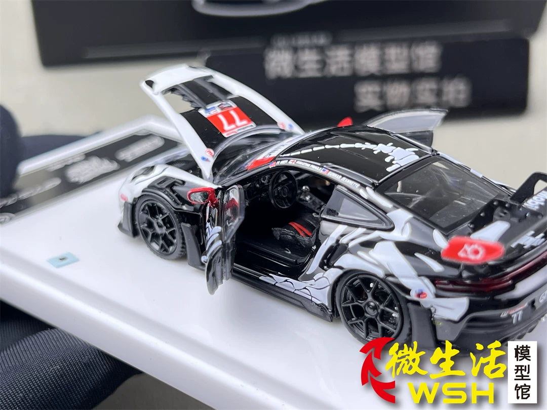 Demon King Auto 1:64 911 GT3 RS (992) Skeleton Rexy Dinosaur #77 (Openable Front Hood + Doors) in Premium Box Packaging