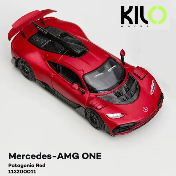 Kilo Works 1:64 Mercedes AMG One Patagonia Red Detailed Engine Bay - Mercedes Official Licensed