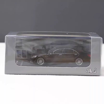 MJ Model 1:64 Mercedes Benz S-Class S65 AMG W222 Black