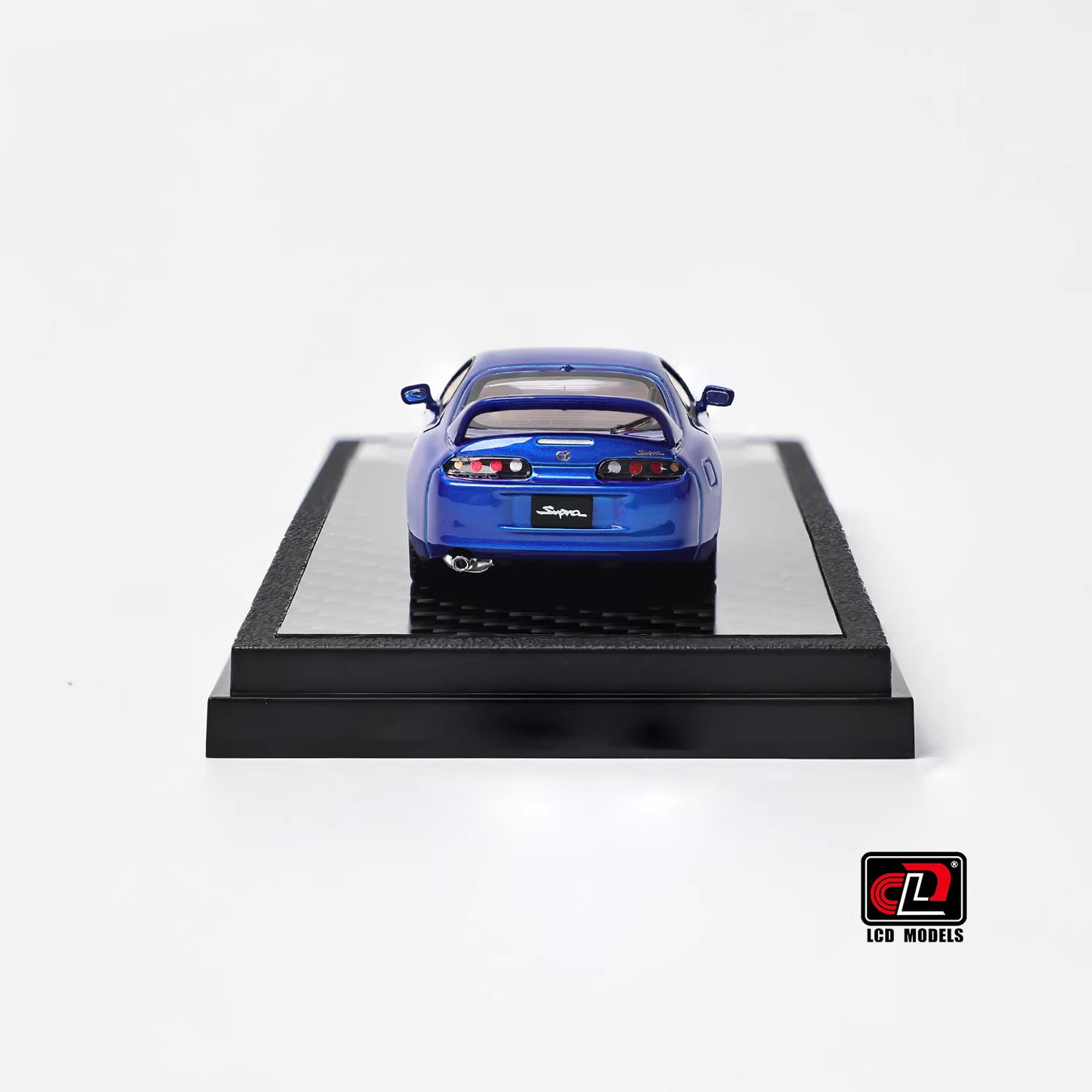 LCD 1:64 Toyota Supra Mk4 A80 Blue Official Licensed Openable Front Hood Detailed Engine