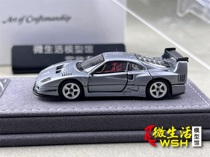 AOC 1:64 F40 Raw Metal Edition Hobby Expo China 2026 Limited Edition (Openable All Doors and Hoods with Detailed Engine and Decal Stickers)