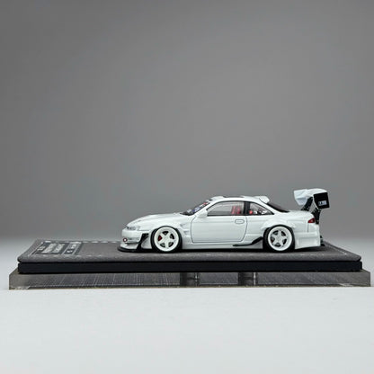 Mortal 1:64 Silvia S14 GT-SPEC V1 Seiji Ookawara Cambergang 1.0 White in Premium Box Packaging