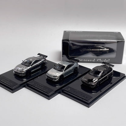 Transcend Model 1:64 Mitsubishi Eclipse Chrome Gun Grey