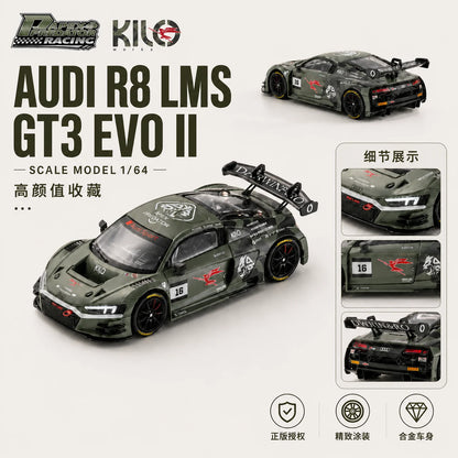Kilo Works X Darwin Pro 1:64 Audi R8 GT3 EVO II Green #16 Official Licensed - Hobby Expo China 2026 Limited Edition