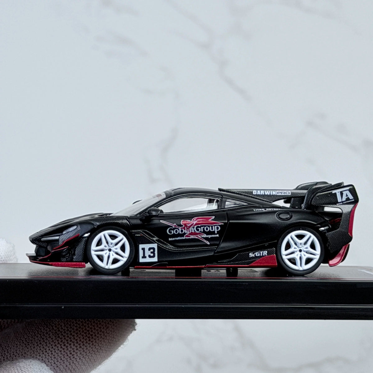 CM Model 1:64 McLaren DARWIN PRO 720Se² GTR #13 Matt Black in Premium Box Packaging McLaren Official Licensed - Malaysia Dealer Custom Special Edition