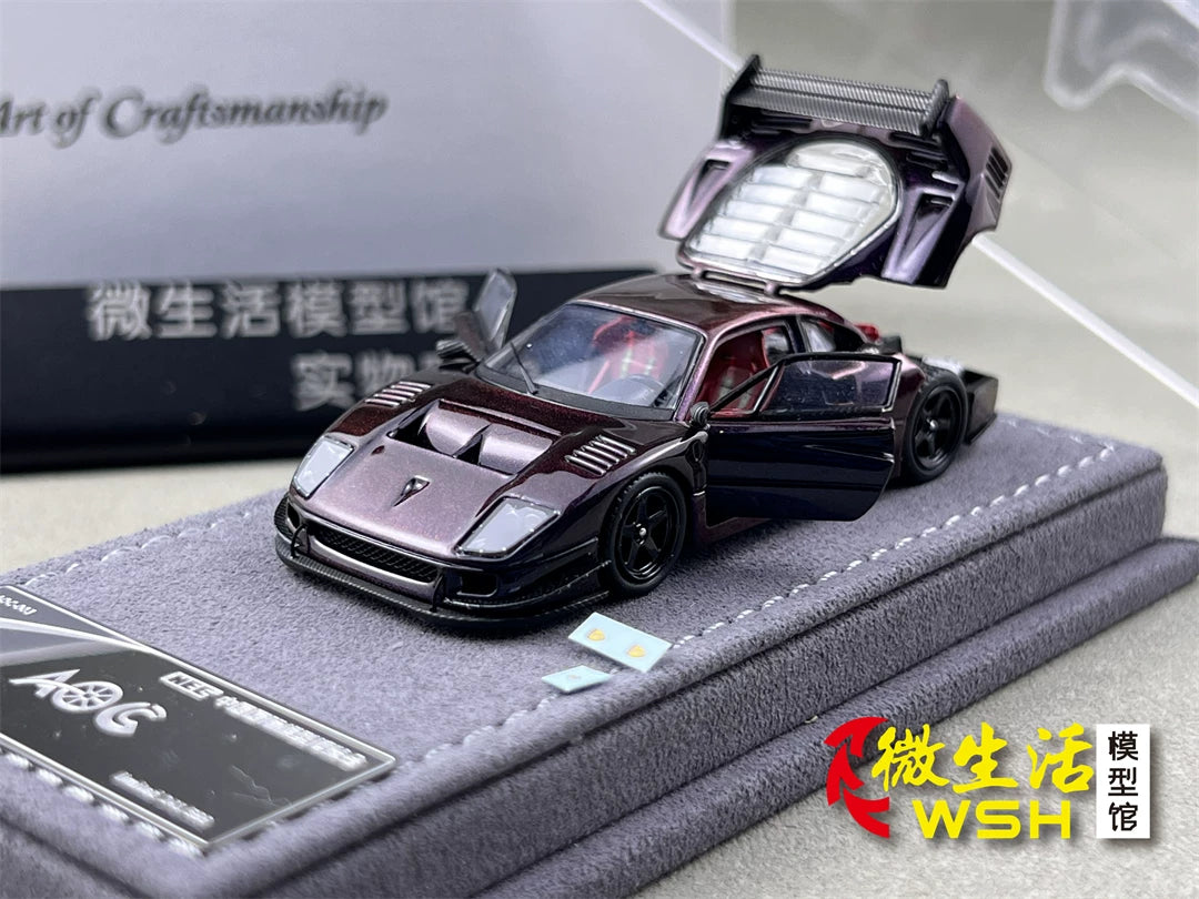 AOC 1:64 F40 Chameleon Colour Hobby Expo China 2026 Limited Edition (Openable All Doors and Hoods with Detailed Engine and Decal Stickers) (Copy)