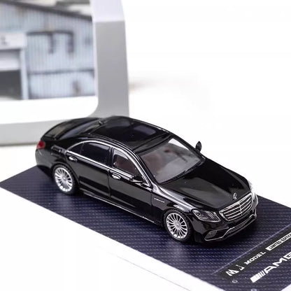 MJ Model 1:64 Mercedes Benz S-Class S65 AMG W222 Black