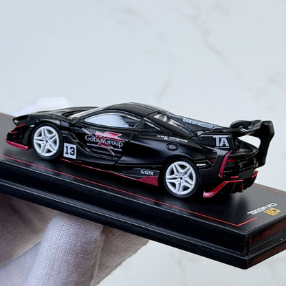 CM Model 1:64 McLaren DARWIN PRO 720Se² GTR #13 Matt Black in Premium Box Packaging McLaren Official Licensed - Malaysia Dealer Custom Special Edition