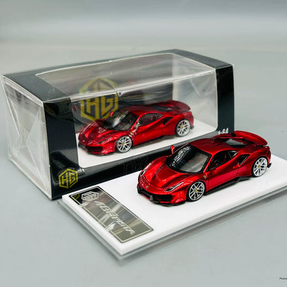 HG 1:64 488 Pista Coupe Metallic Red