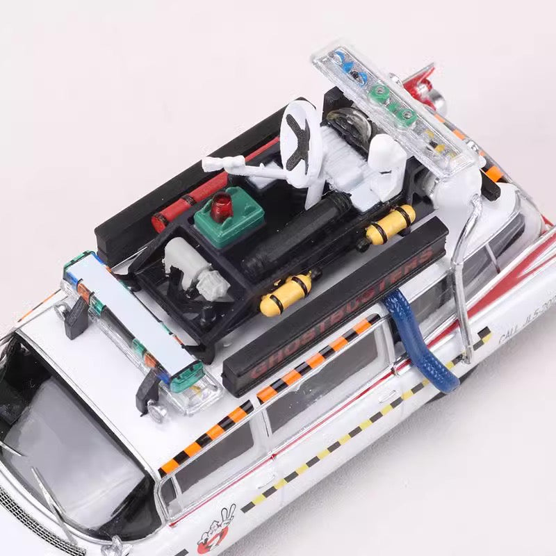 YS Model 1:64 Cadillac Miller-Meteor 1959 Ecto-1 Ectomobile Ghostbusters Car