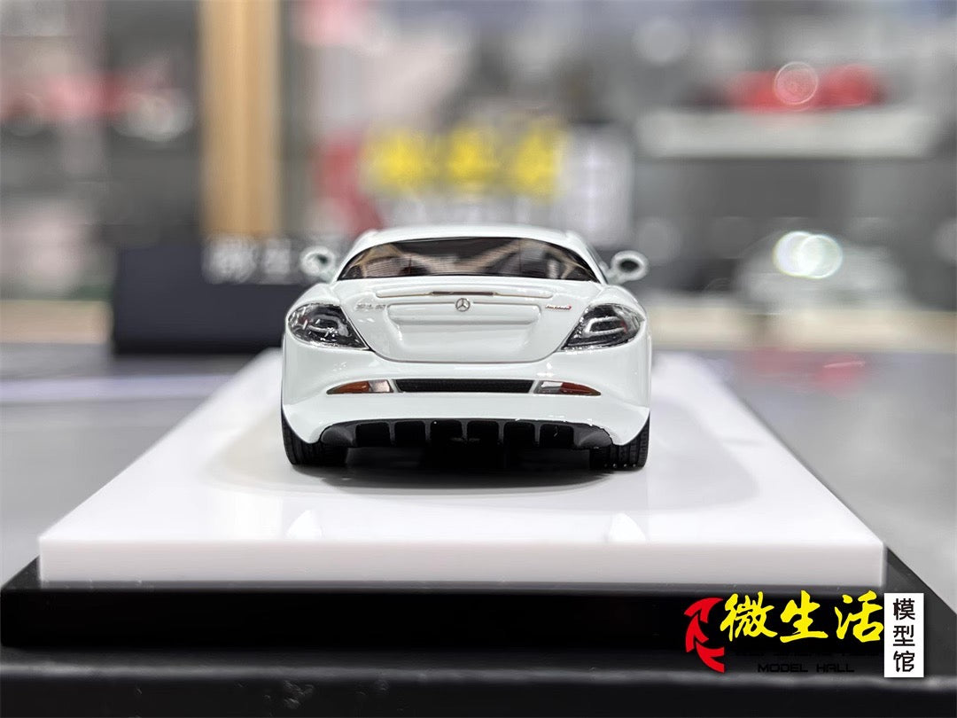 [Premium Resin Model] Car Lounge 1:64 Mercedes-Benz SLR McLaren 722 Edition White Premium Box Packaging Limited 399 Pieces