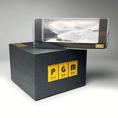 PGM 1:64 Nissan Skyline GT-R R32 Metallic Grey Openable Doors Front Hood Rear Bonnet (Normal Rectangle Box Edition)