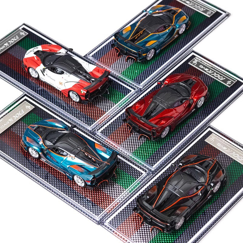 [Premium Resin Model] U2 1:64 Ferrari FXX-K EVO Metallic Red with Crystal Base Platform