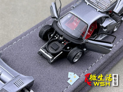 AOC 1:64 F40 Raw Metal Edition Hobby Expo China 2026 Limited Edition (Openable All Doors and Hoods with Detailed Engine and Decal Stickers)