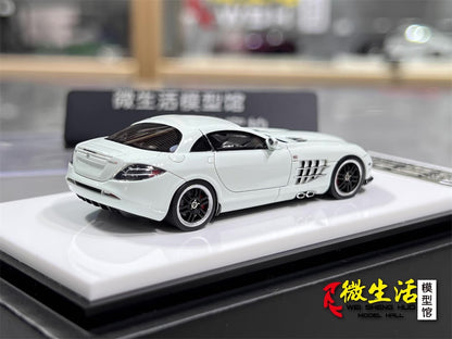 [Premium Resin Model] Car Lounge 1:64 Mercedes-Benz SLR McLaren 722 Edition White Premium Box Packaging Limited 399 Pieces