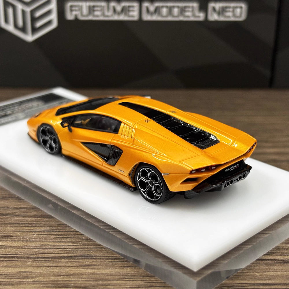 [Premium Resin Model] FuelMe Neo 1:64 Lamborghini Countach LPI 800-4 Arancio Aten Orange