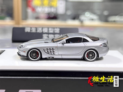 [Premium Resin Model] Car Lounge 1:64 Mercedes-Benz SLR McLaren 722 Edition Grey Premium Box Packaging Limited 399 Pieces