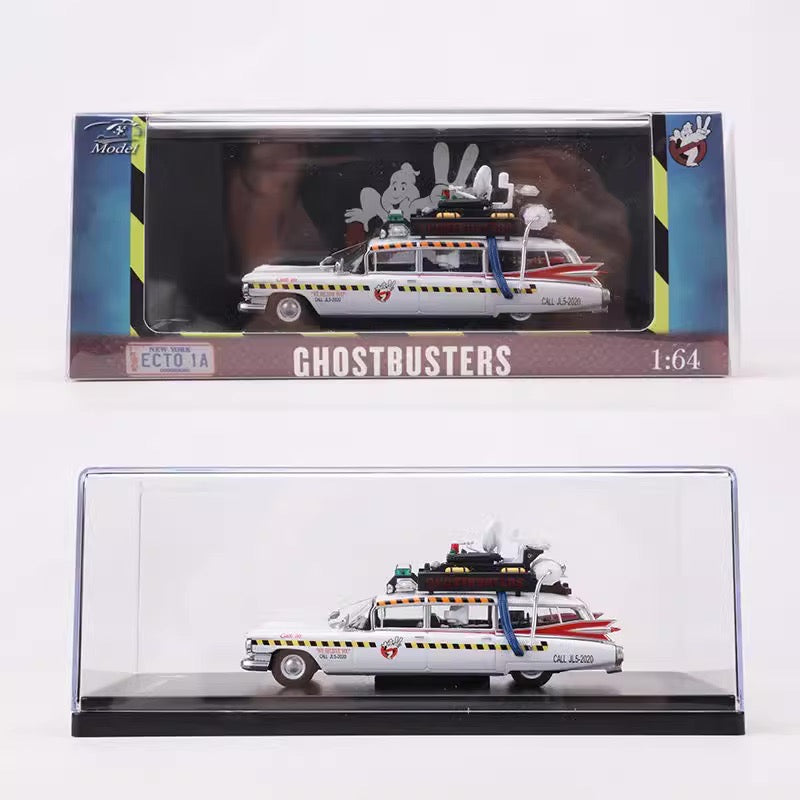 YS Model 1:64 Cadillac Miller-Meteor 1959 Ecto-1 Ectomobile Ghostbusters Car