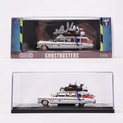 YS Model 1:64 Cadillac Miller-Meteor 1959 Ecto-1 Ectomobile Ghostbusters Car