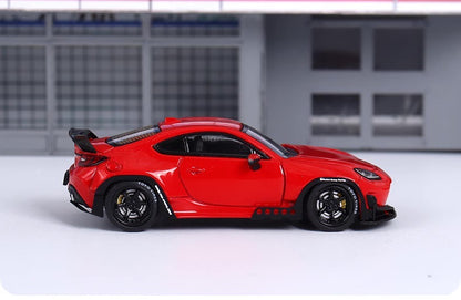 Fuji 1:64 Toyota Pandem GR86 Rocket Bunny Red