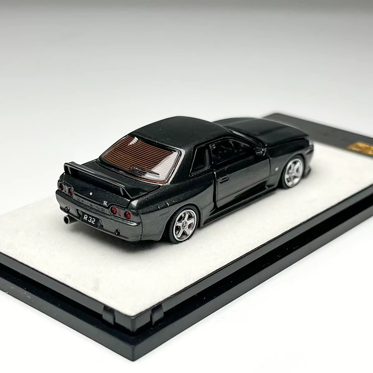 PGM 1:64 Nissan Skyline GT-R R32 Metallic Grey Openable Doors Front Hood Rear Bonnet (Normal Rectangle Box Edition)
