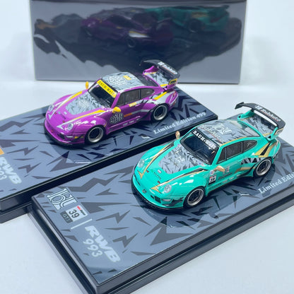 Motokit 1:64 RWB 993 #23 Hub Auto Green Livery