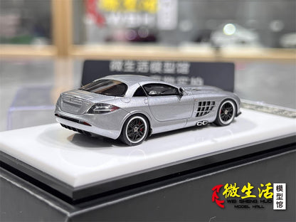 [Premium Resin Model] Car Lounge 1:64 Mercedes-Benz SLR McLaren 722 Edition Grey Premium Box Packaging Limited 399 Pieces