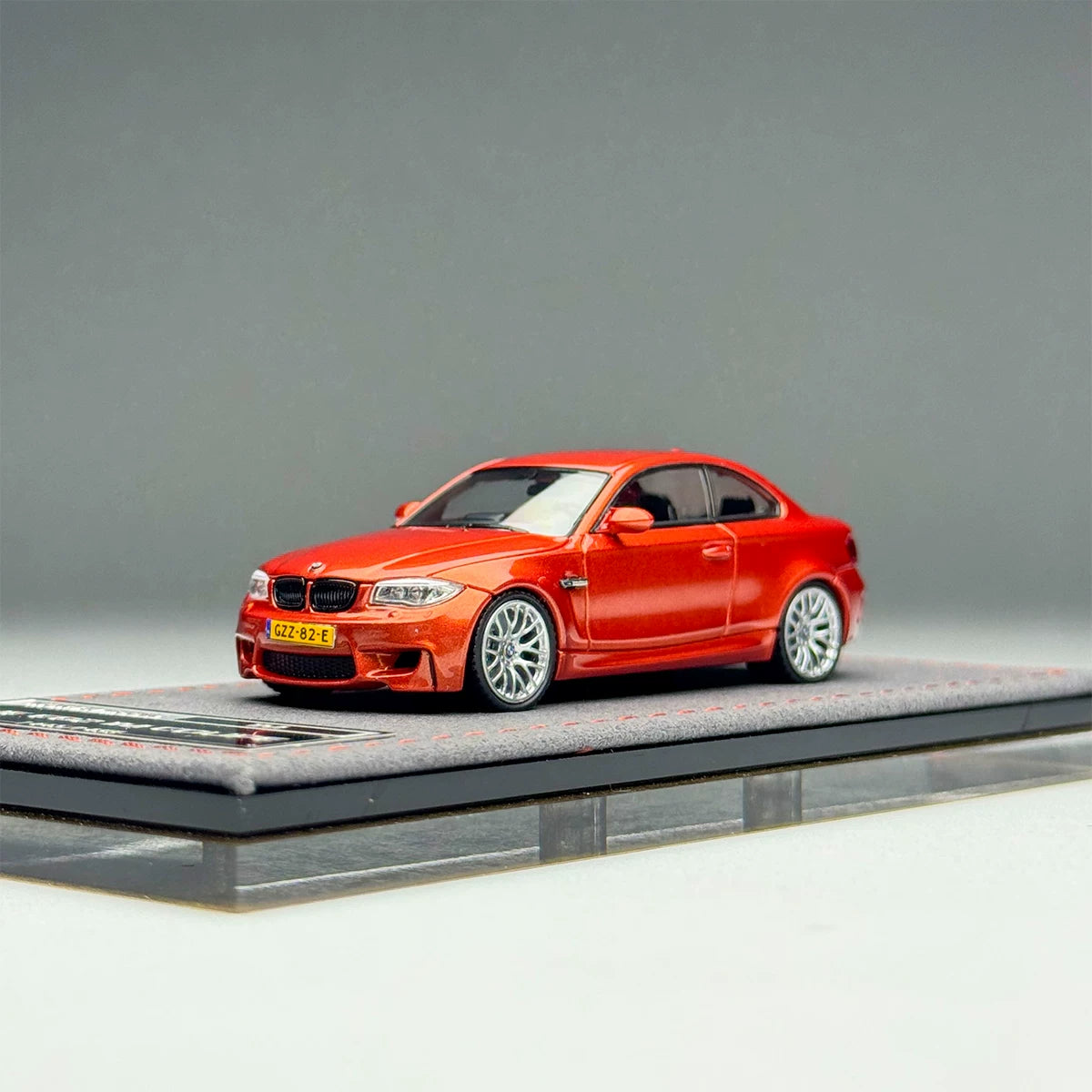 Mortal 1:64 BMW 1M Coupe E82 Valencia Orange in Premium Box Packaging
