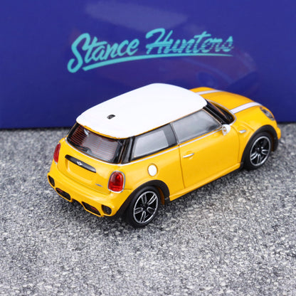 Stance Hunters 1/64 Mini Cooper F56 JCW John Cooper Works Yellow