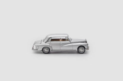 Mortal 1:64 Mercedes-Benz 300D Adenauer (W189) Soft Top Version Silver Limited 499 Pieces (Removable Roof Top, Magnetic Removable Front Hood with Detailed Engine)