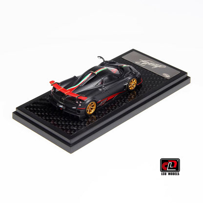 LCD 1:64 Pagani Imola Matt Black with Italian Stripes Official Licensed
